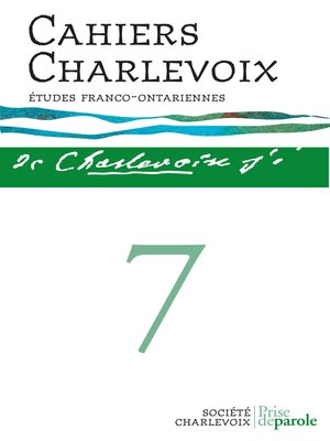 cover image of Cahiers Charlevoix 7